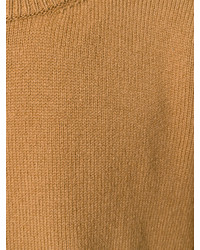 Maglione girocollo marrone di Laneus