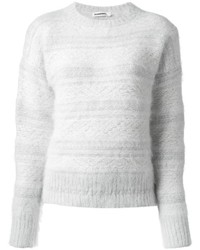 Maglione girocollo morbido bianco di Jil Sander
