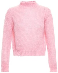 Maglione girocollo morbido rosa di Filles a papa