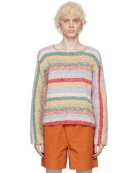 Maglione girocollo multicolore di Bode