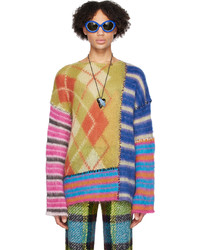 Maglione girocollo multicolore di Marni