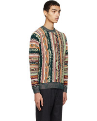 Maglione girocollo multicolore di Wood Wood