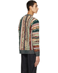 Maglione girocollo multicolore di Wood Wood