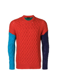 Maglione girocollo multicolore di Roberto Collina