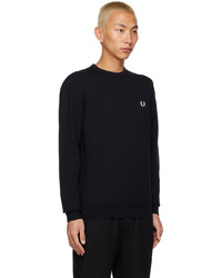 Maglione girocollo nero di Fred Perry