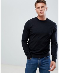 Maglione girocollo nero di Burton Menswear