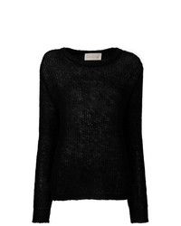 Maglione girocollo nero di Chiara Bertani
