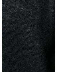 Maglione girocollo nero di Roberto Collina
