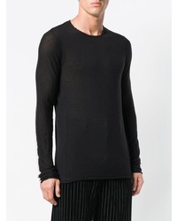 Maglione girocollo nero di Ziggy Chen