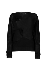 Maglione girocollo nero di Helmut Lang