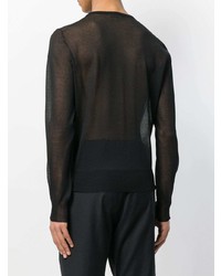 Maglione girocollo nero di Bottega Veneta