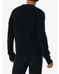Maglione girocollo nero di Saint Laurent