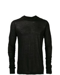Maglione girocollo nero di Rick Owens DRKSHDW