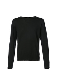 Maglione girocollo nero di Thom Browne