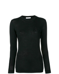 Maglione girocollo nero di Versace Collection