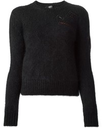 Maglione girocollo nero di Yang Li