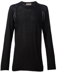 Maglione girocollo nero di Yohji Yamamoto