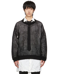 Maglione girocollo nero di Yuki Hashimoto