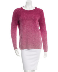 Maglione girocollo ombre rosa