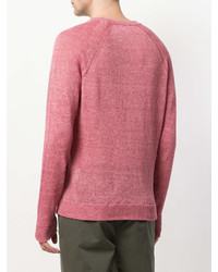 Maglione girocollo rosa