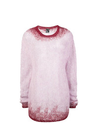 Maglione girocollo rosa di Ann Demeulemeester