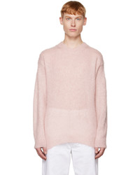 Maglione girocollo rosa di Auralee