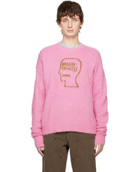 Maglione girocollo rosa di Brain Dead