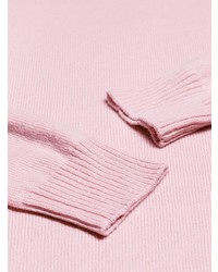 Maglione girocollo rosa di Prada