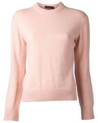 Maglione girocollo rosa di Cédric Charlier