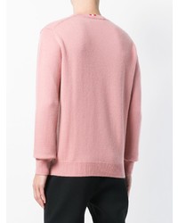 Maglione girocollo rosa di DSQUARED2