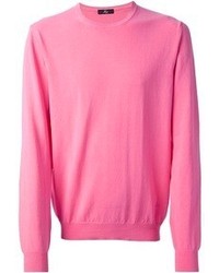 Maglione girocollo rosa di Fay