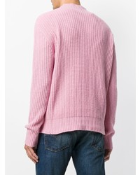 Maglione girocollo rosa di MSGM