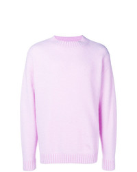 Maglione girocollo rosa di Laneus