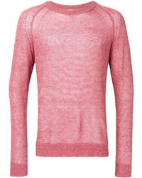 Maglione girocollo rosa