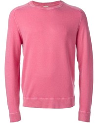 Maglione girocollo rosa di Massimo Alba
