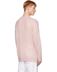 Maglione girocollo rosa di Auralee