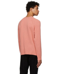 Maglione girocollo rosa di Versace