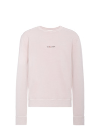 Maglione girocollo rosa di Saint Laurent