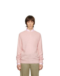 Maglione girocollo rosa di Thom Browne