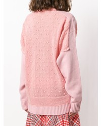 Maglione girocollo rosa di JW Anderson