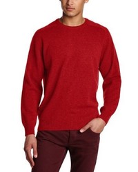 Maglione girocollo rosso di Alan Paine