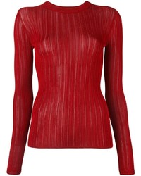 Maglione girocollo rosso di DKNY