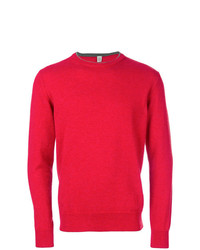 Maglione girocollo rosso di Eleventy