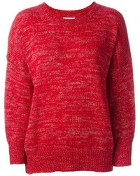 Maglione girocollo rosso di Etoile Isabel Marant