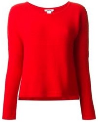 Maglione girocollo rosso di Helmut Lang