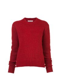 Maglione girocollo rosso di Helmut Lang