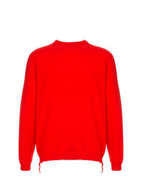 Maglione girocollo rosso di Laneus