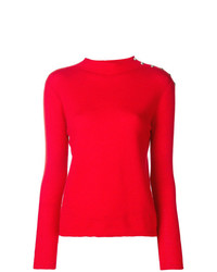 Maglione girocollo rosso di Liu Jo