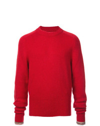 Maglione girocollo rosso di Maison Margiela