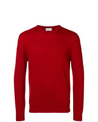 Maglione girocollo rosso di Moncler
